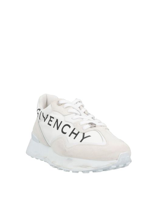 Givenchy White Runner Canvas & Leather Sneaker for men