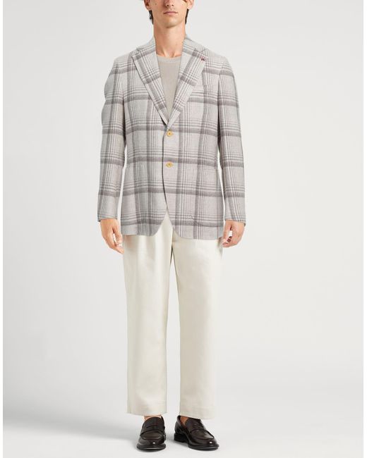 Isaia Blazer in Gray für Herren