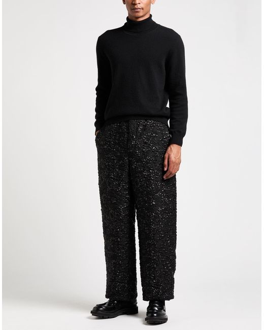 Valentino Garavani Black Pants Polyamide, Acetate, Textile Fibers, Silk for men