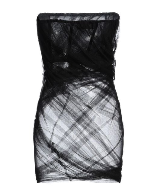 The Attico Black Mini Dress Polyamide, Elastane