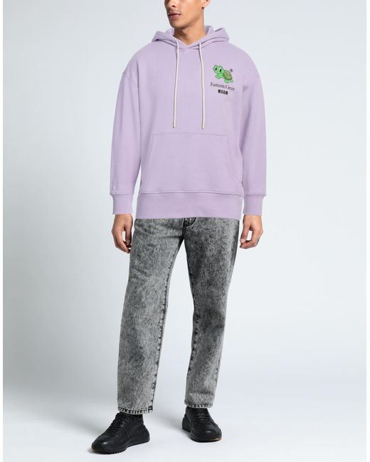 MSGM Sweatshirt in Purple für Herren