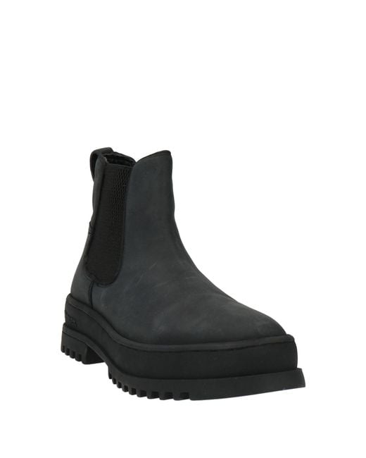 Blauer Black Ankle Boots Leather for men