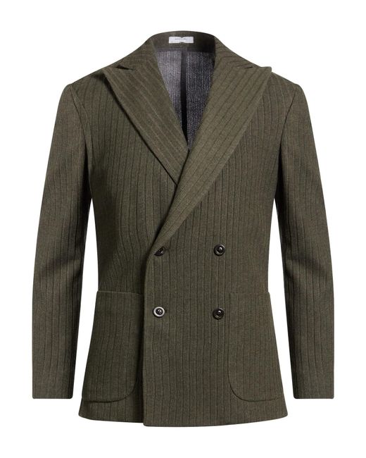 Boglioli Green Military Blazer Cotton for men
