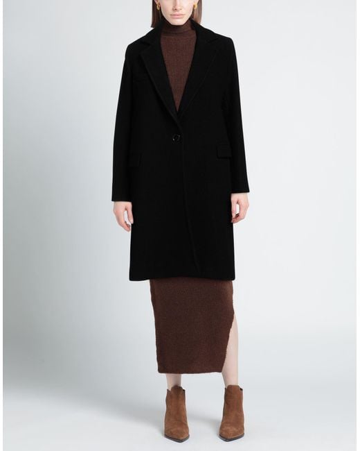 Circolo 1901 Black Coat Virgin Wool