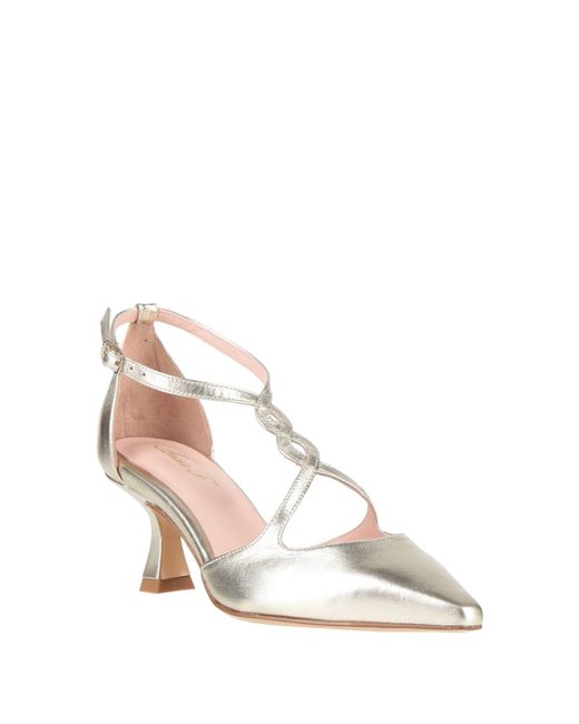 Anna F. Natural Pumps Leather