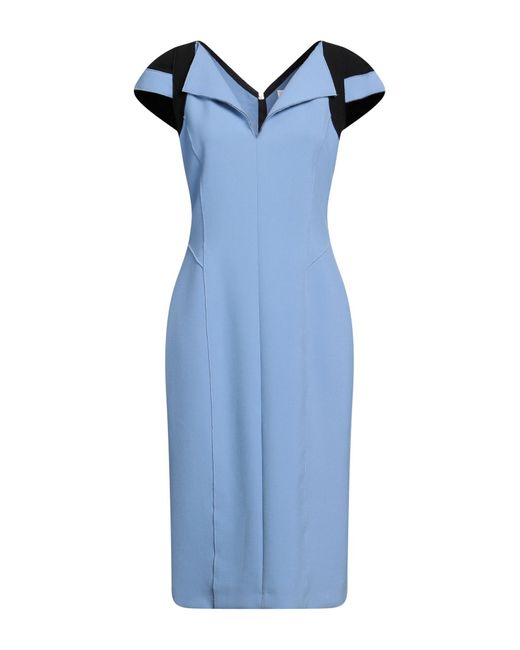 Amanda Wakeley Blue Midi Dress