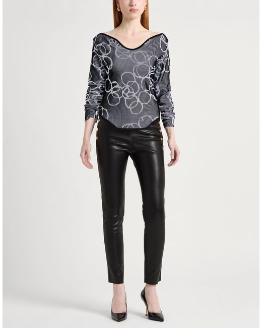 Rochas Gray Sweater Viscose, Polyester