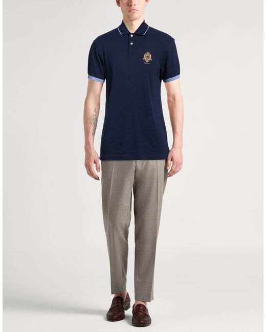 Polo Hackett de hombre de color Blue