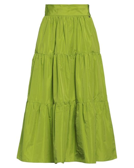 Liu Jo Green Midi Skirt