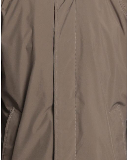 Fedeli Brown Coat Polyester, Polyurethane for men