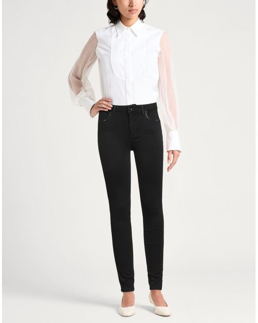 Liu Jo Black Jeans Cotton, Modal, Polyester, Elastane
