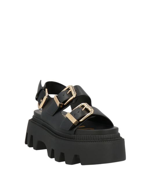 Buffalo Black Sandals
