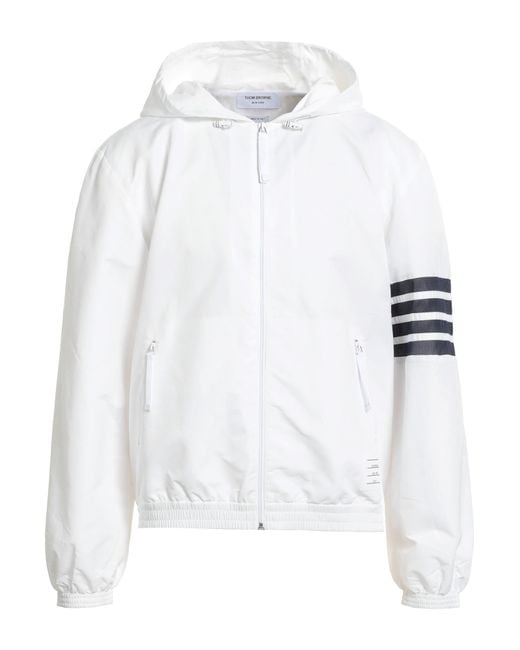 Thom Browne White Jacket Polyamide, Polyester for men