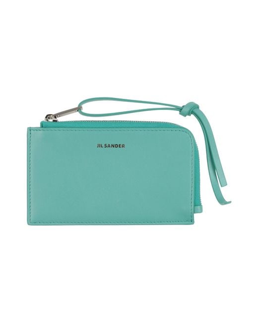 Jil Sander Green Cardholder for men