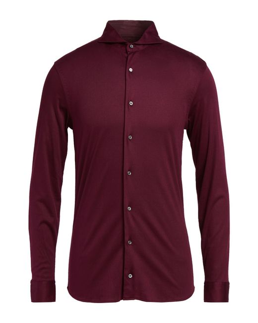 Camisa Van Laack de hombre de color Purple