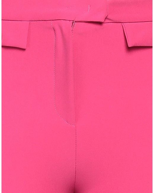Fracomina Pink Pants Polyester, Elastane