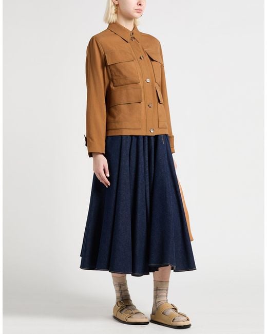 Burberry Brown Camel Jacket Virgin Wool
