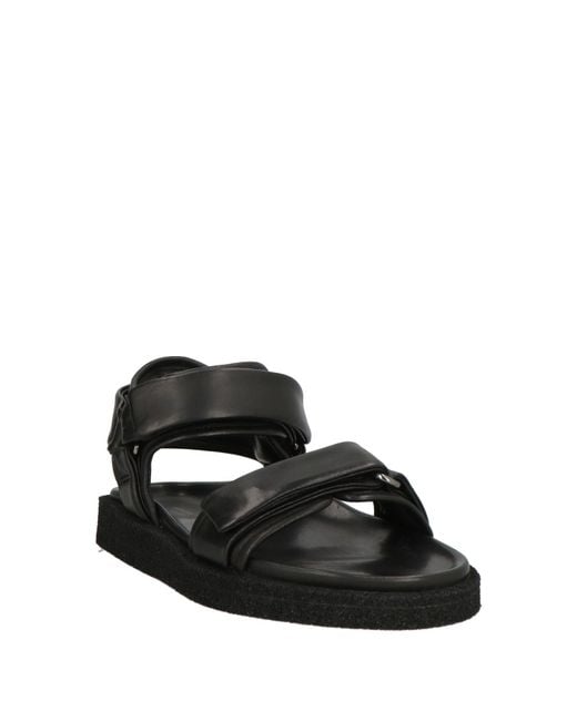 Officine Creative Black Sandals Leather