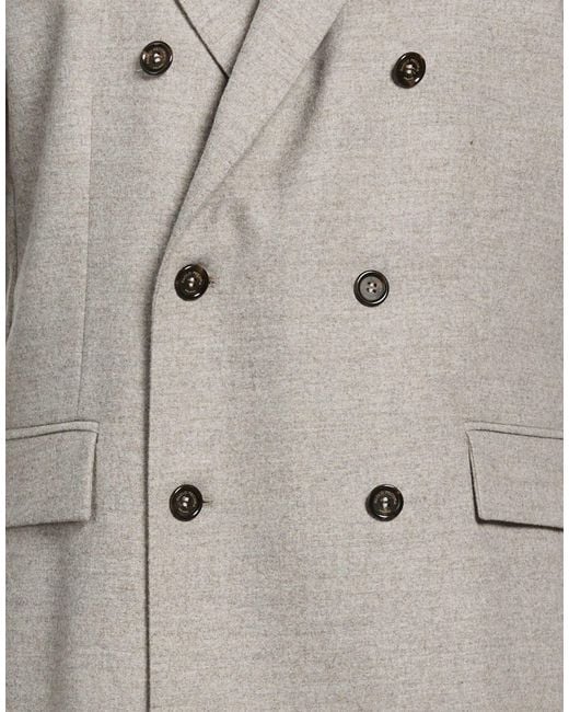 Paolo Pecora Gray Blazer Wool, Polyester, Viscose, Polyamide, Elastane for men