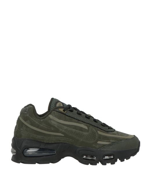 Nike Green Military Sneakers Textile Fibers