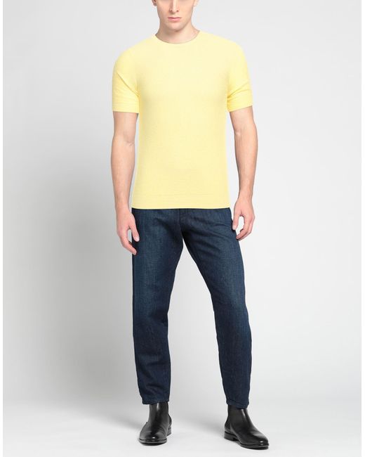 FILIPPO DE LAURENTIIS Yellow Jumper for men