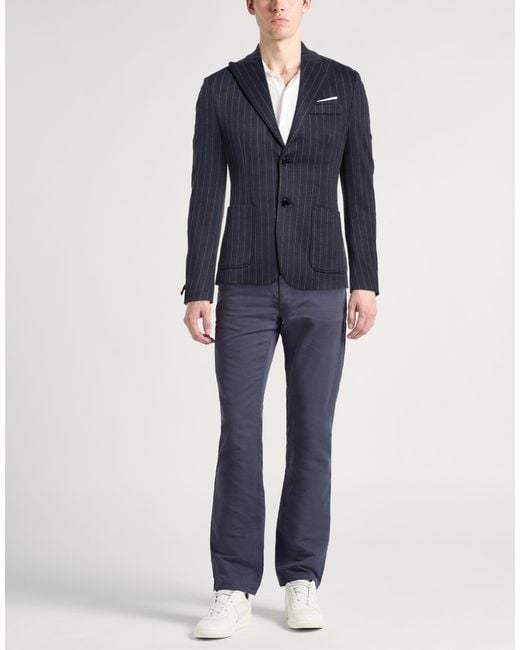 Daniele Alessandrini Blue Blazer for men