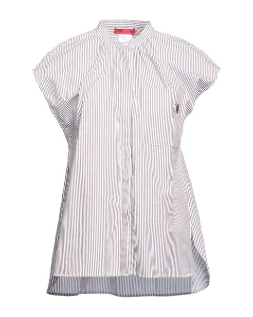 MAX&Co. Purple Taupe Shirt Cotton