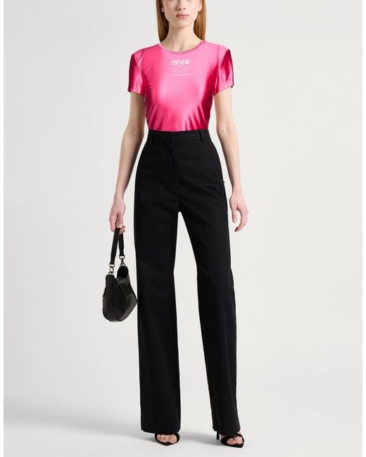 Versace Jeans Couture Pink Fuchsia T-Shirt Polyamide, Elastane