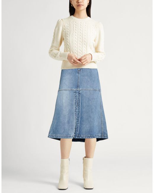 Tibi Blue Denim Skirts