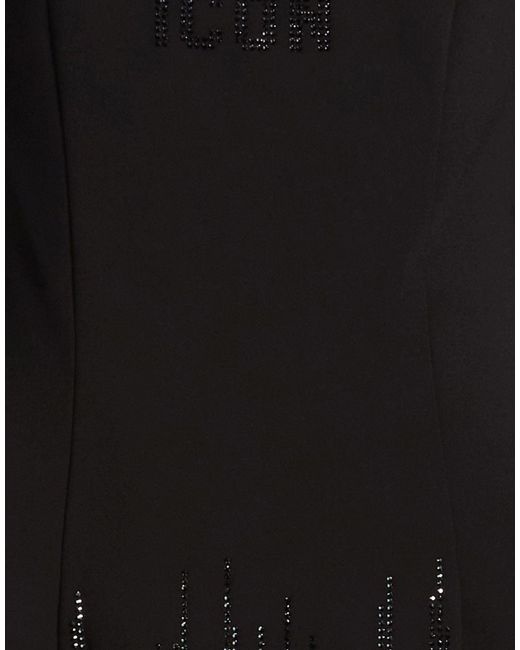 DSquared² Black Mini Dress Polyester