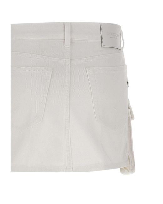 Mini-jupe Dondup en coloris White