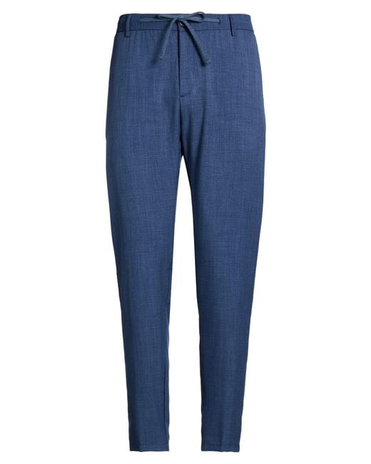 BERNESE Milano Blue Pants Polyester for men