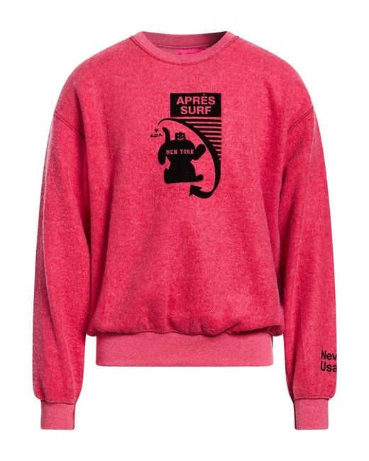 APRÈS SURF Pink Sweatshirts for men