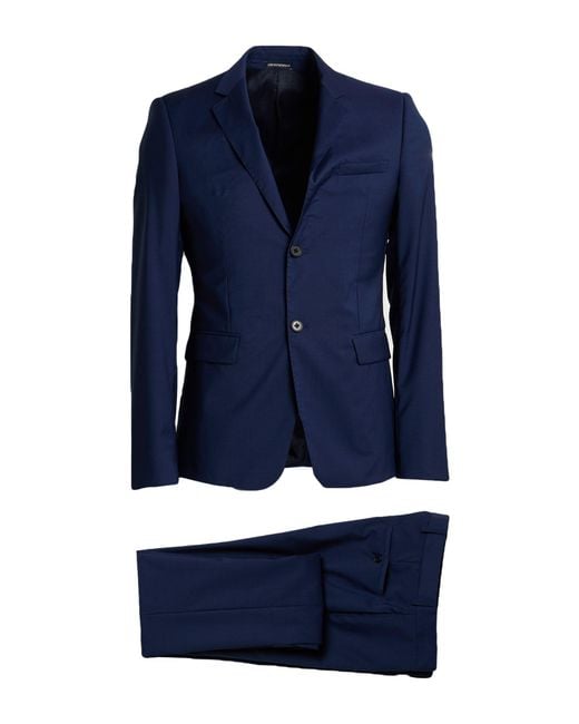 Emporio Armani Blue Suits for men