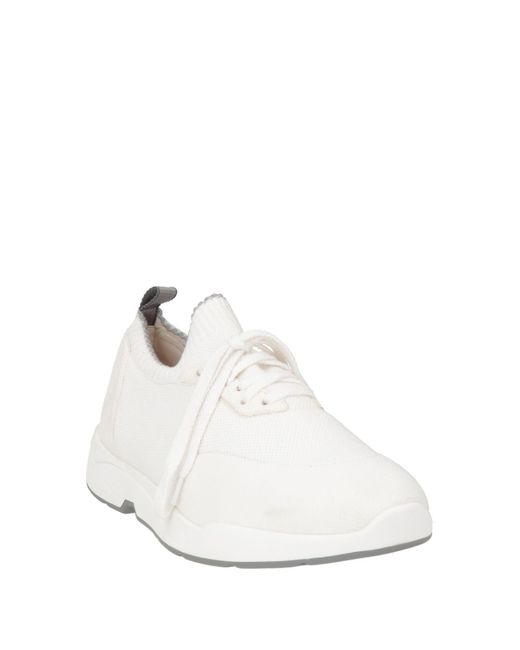 Andrea Ventura Firenze White Sneakers Textile Fibers for men