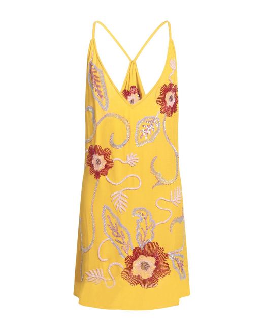 Christian Pellizzari Yellow Mini Dress