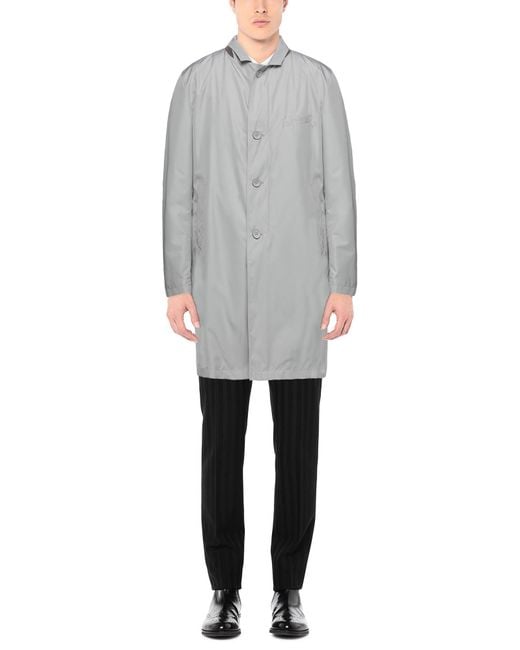 Herno Gray Overcoat & Trench Coat for men