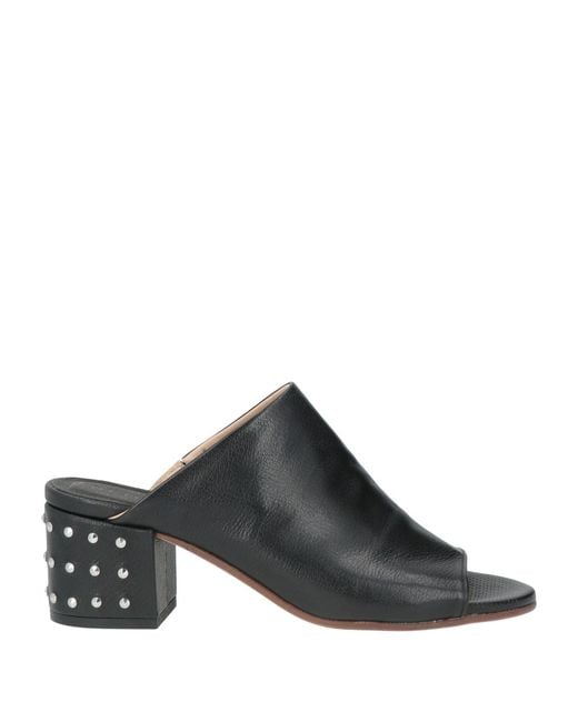 Fabbrica Dei Colli Black Sandals Leather