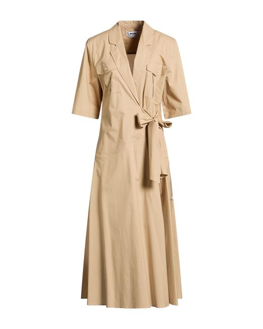 MSGM Natural Maxi Dresses