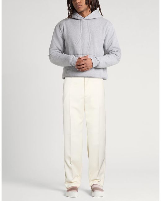 DSquared² White Ivory Pants Polyester, Virgin Wool for men