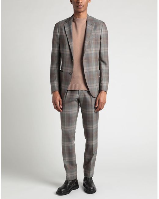 Etro Gray Suit for men