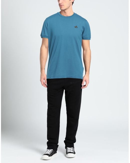 DSquared² Blue Pastel T-Shirt Cotton for men