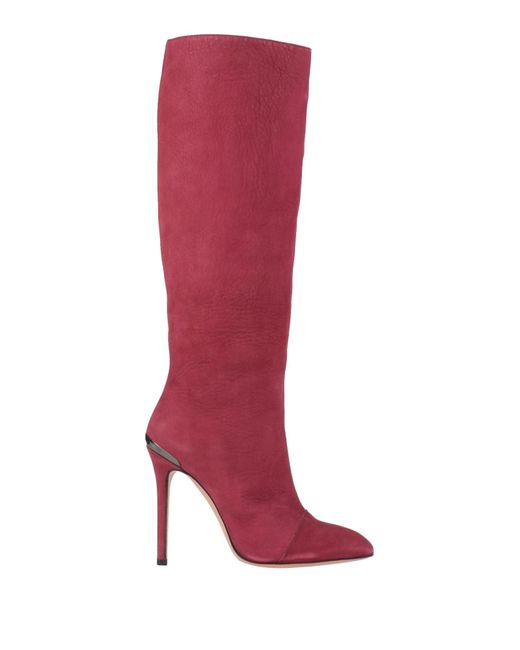 Pinko Red Garnet Boot Leather