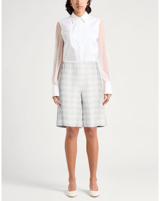 Emporio Armani White Shorts & Bermuda Shorts