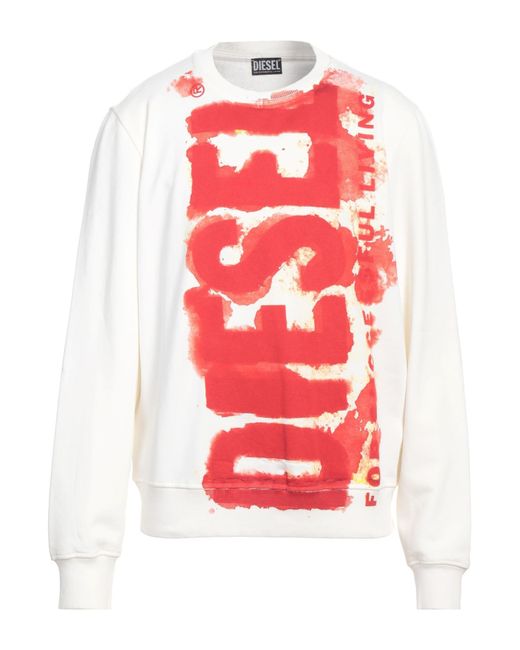 DIESEL Red Sweatshirt for men