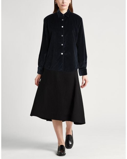 Eleventy Black Shirt Cotton