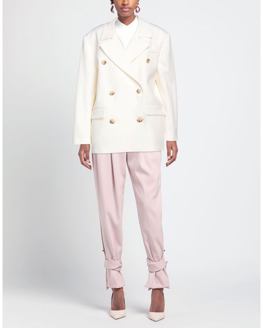 Loulou de Saison White Blazer Wool, Elastane