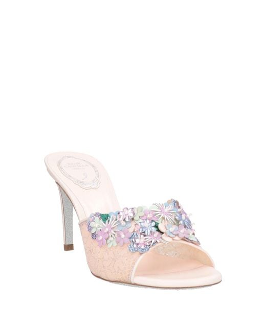 Rene Caovilla Pink Sandals