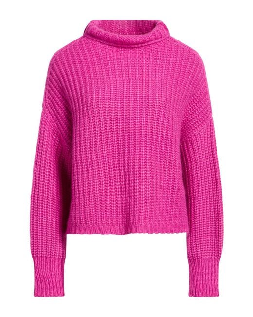 Ulla Johnson Pink Turtleneck Baby Alpaca Wool, Polyamide, Merino Wool