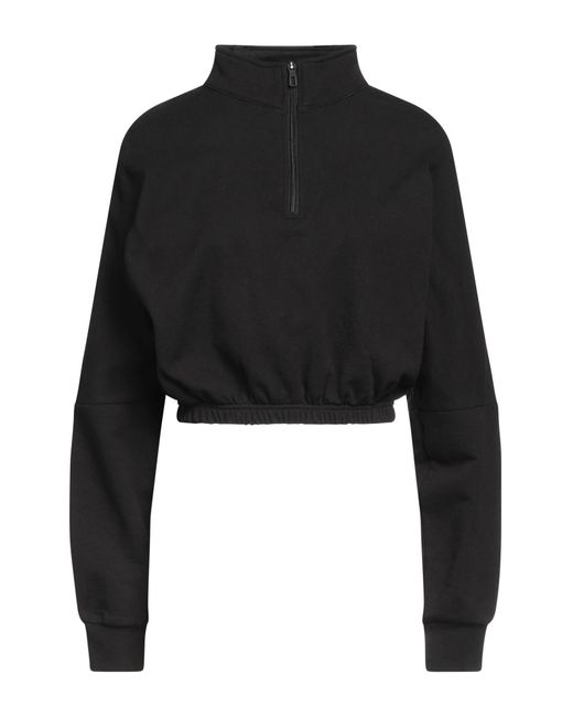 Kappa Black Sweatshirt Cotton, Polyester